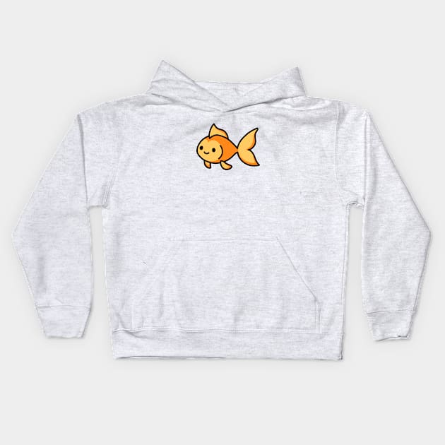 Goldfish Kids Hoodie by littlemandyart